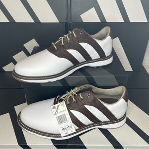 Adidas MC Z-Traxion IG0910 Men Golf Shoes White/Brown Leather Size 10.5